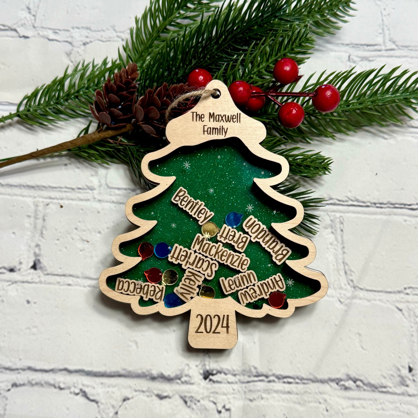 Christmas Tree Family Ornament