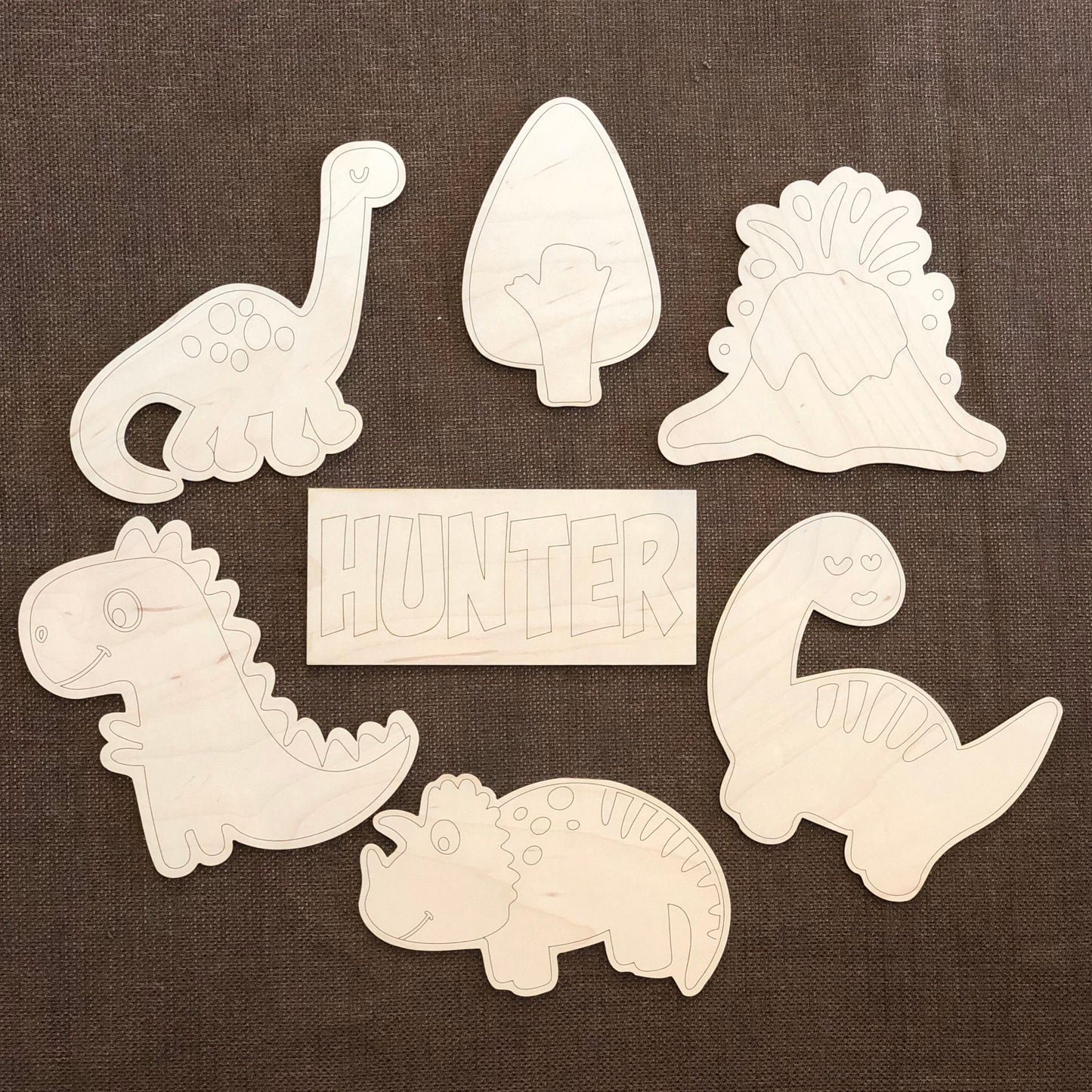 Dinosaur Theme Painting Blanks