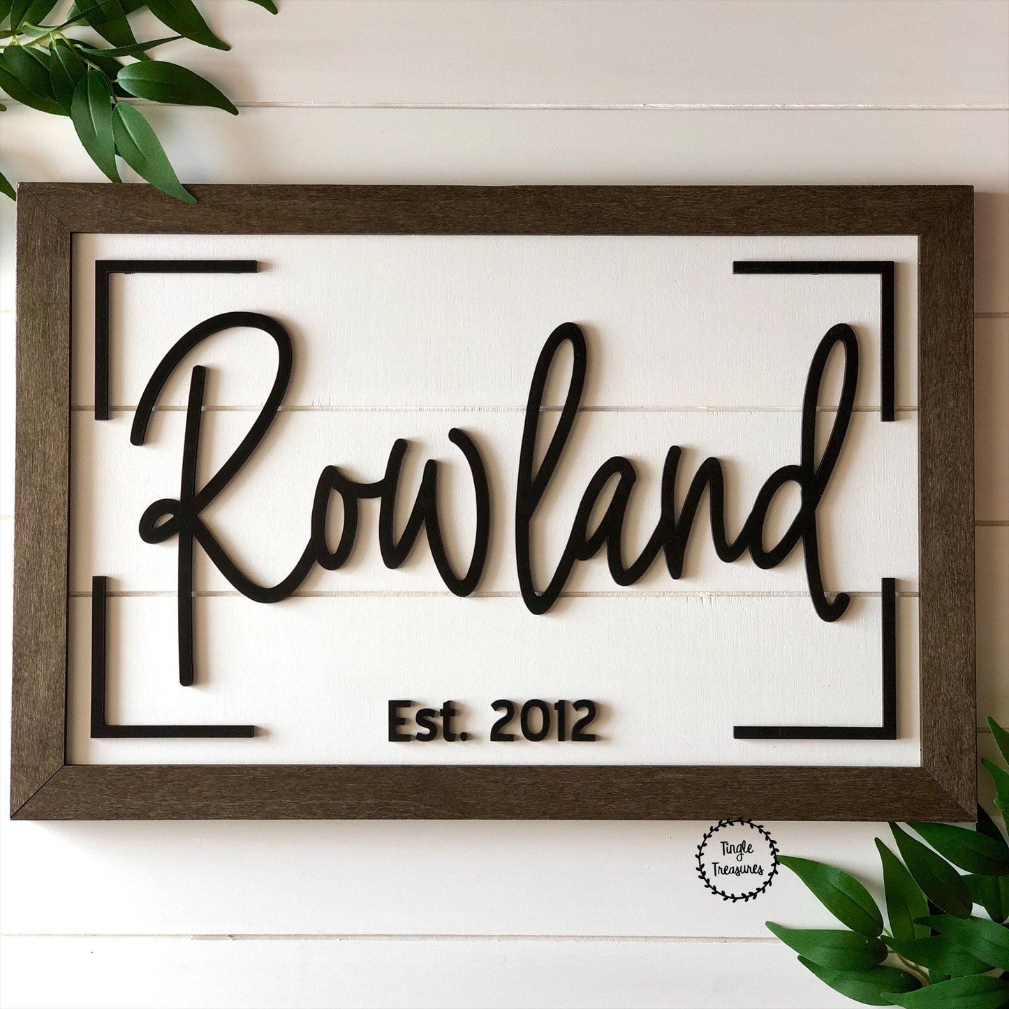 Shiplap Last Name Sign