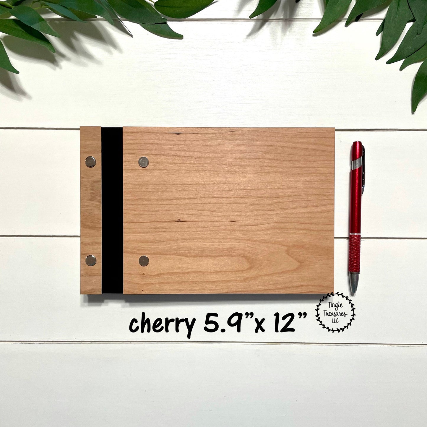 Large BLANK Wooden Guest Book