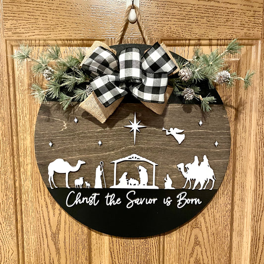 Nativity Door hanger